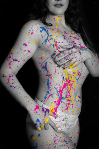 Saskatoon Boudoir Roses and Scars Photography Paint Spatter Boudoir (1)