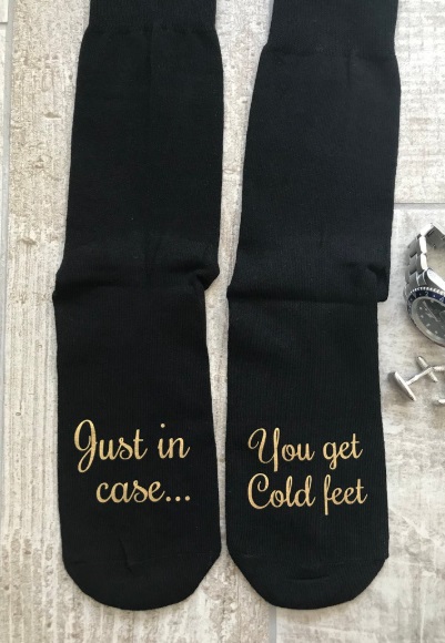 Groom Gift Ideas Just In Case You Get Cold Feet Socks