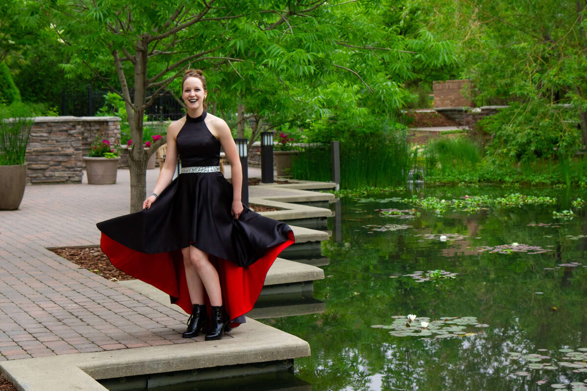 Saskatoon Formal Grad Prom female black dress Boffins Gardens